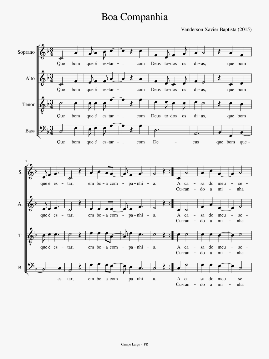 My Lord What A Morning Score, HD Png Download