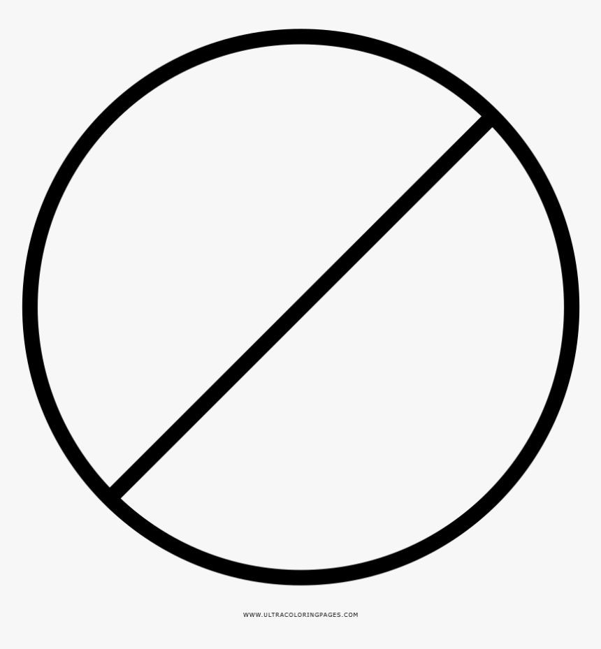 Prohibido Página Para Colorear - Discover Childcare, HD Png Download