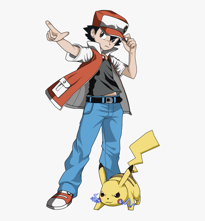 Red & Pikachu Classic - Classic Red Pokemon, HD Png Download