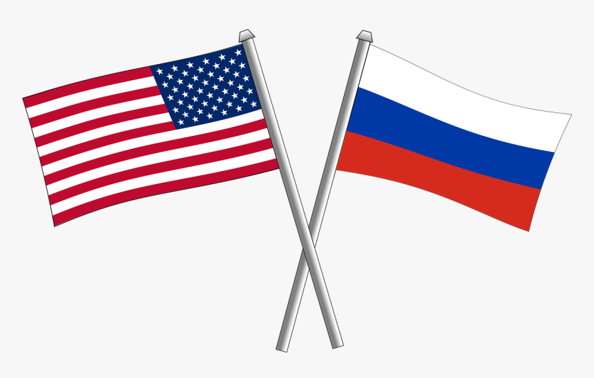 Russian And American Flags - Kina Vs Usa Png, Transparent Png