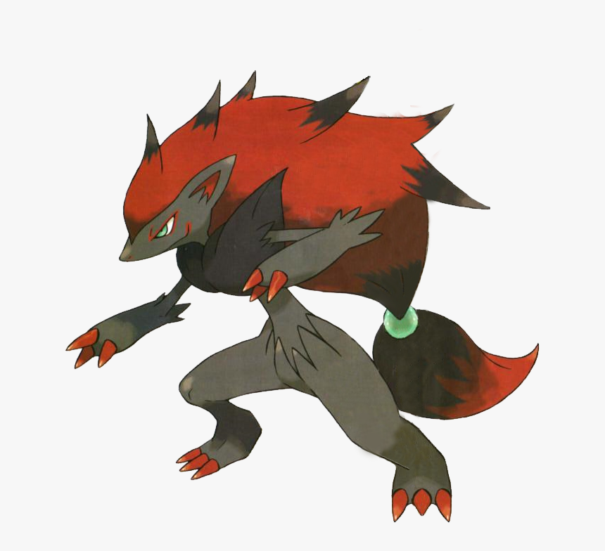 Pokemon Thats Red And Black - Pokemon Zoroark, HD Png Download