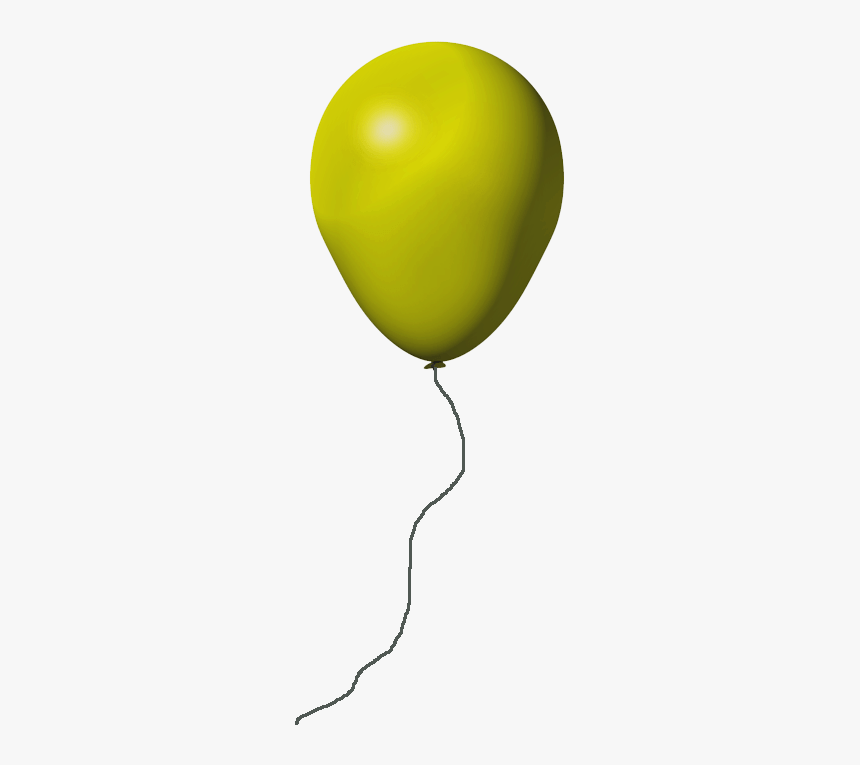 Yellow Balloon Transparent Background - Balloon, HD Png Download
