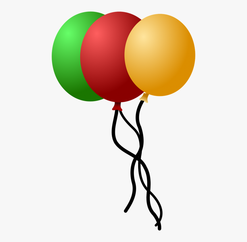 Transparent Balloon Vector Png - Balloons Green Yellow Red, Png Download