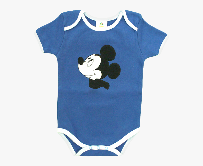 Disney Baby Mickey Mouse Bodysuit Blue 
 Title Disney - Cartoon, HD Png Download
