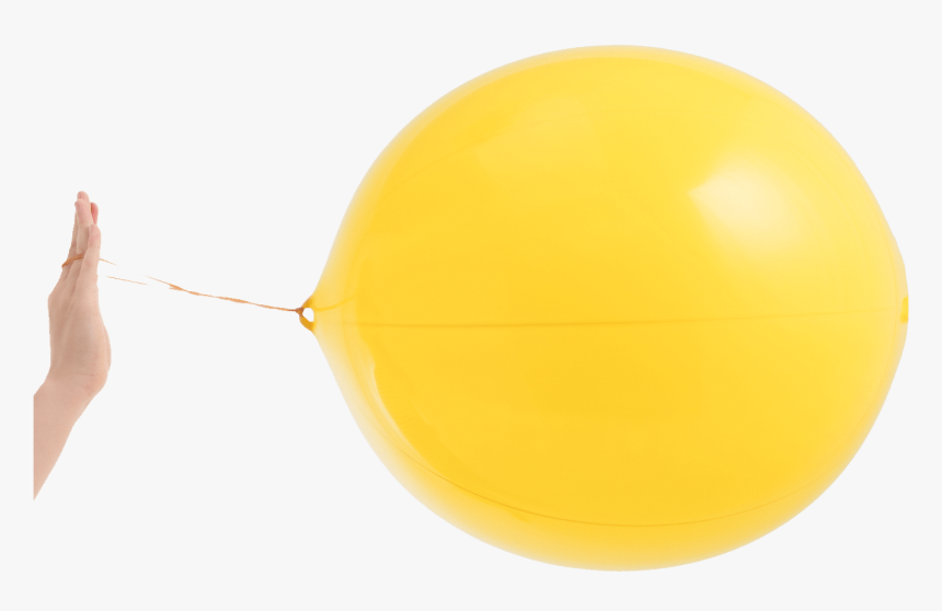 Yellow Punch Ball Balloon - Sphere, HD Png Download