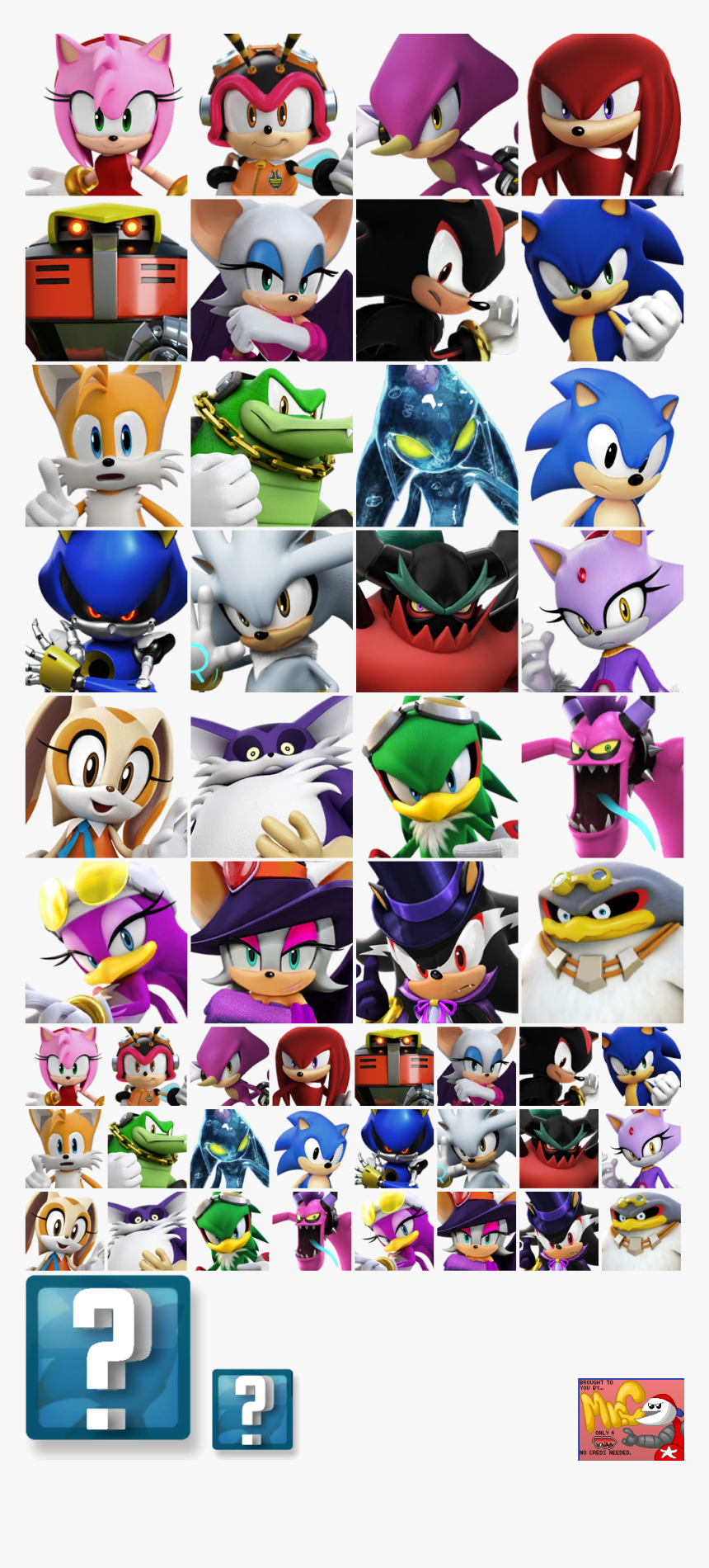 Transparent Sonic Forces Png - Sonic Forces Speed Battle All Characters, Png Download