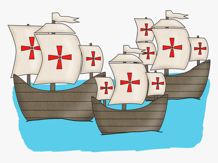 Transparent Columbus Day Png - Christopher Columbus Boat Clipart, Png Download