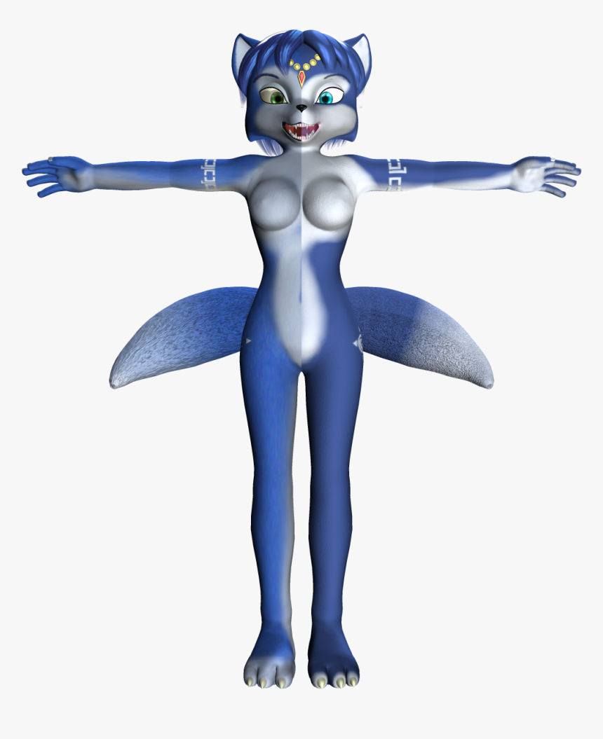 Krystal High Resolution Texture Pack V1 - Krystal Star Fox 3d Model, HD Png Download
