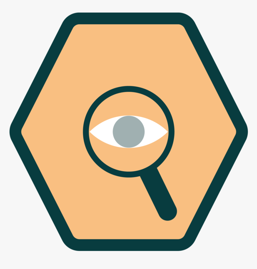 Lff009 Magnifyingglass Vector Badge - Traffic Sign, HD Png Download