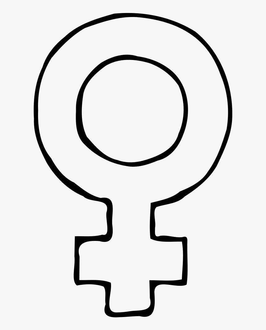 Line Art,head,neck - Women Symbol White Png, Transparent Png