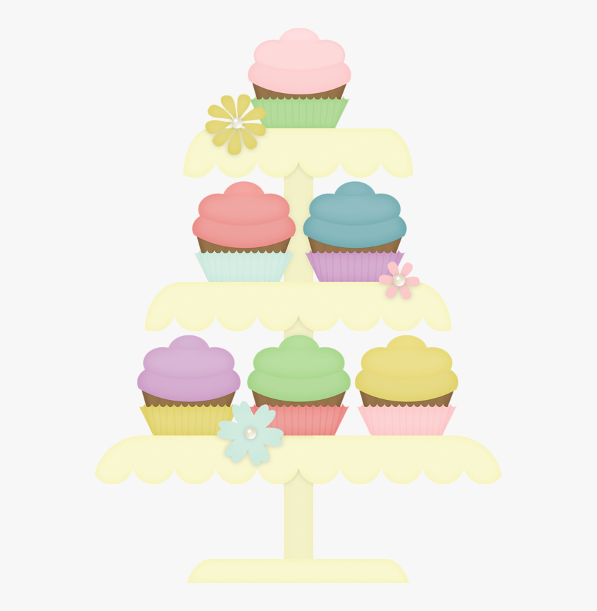 Transparent Cute Cupcake Clipart - Bolos Cute Png, Png Download