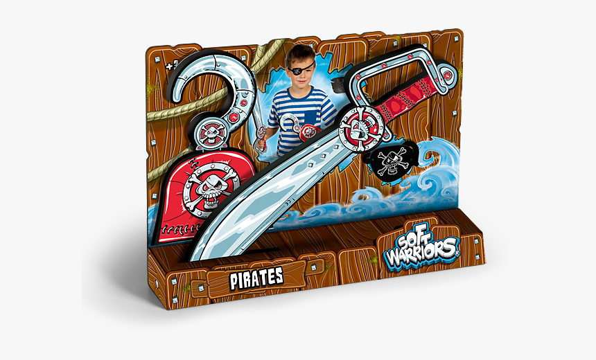 Pack Pirata Espada, Gárfio Y Parche - Sword, HD Png Download