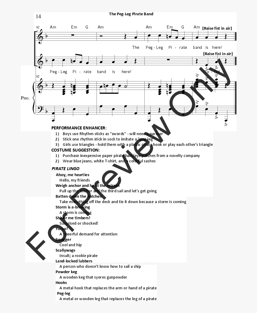 Transparent Pirate Hook Png - Palms Violin Sheet Music, Png Download
