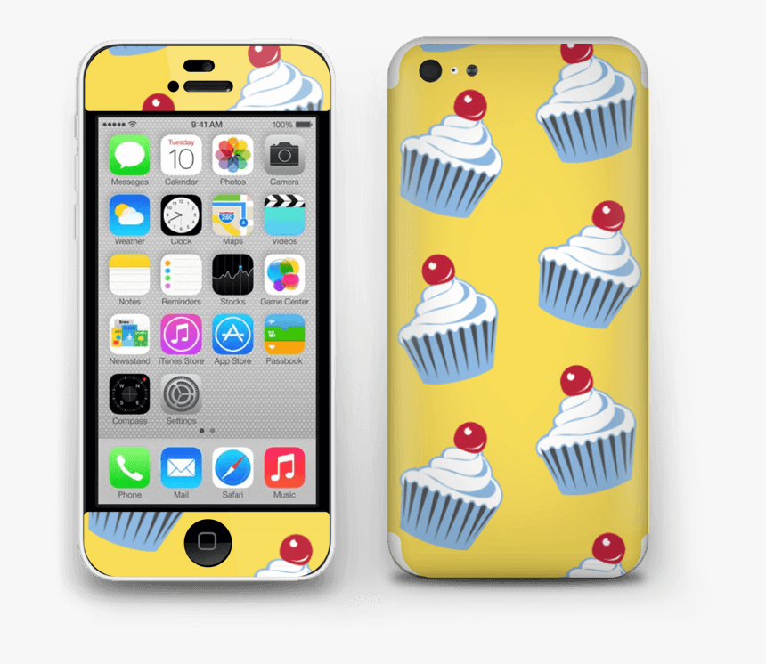 Cute Small Cupcakes Skin Iphone 5c - Iphone5c ブルー, HD Png Download