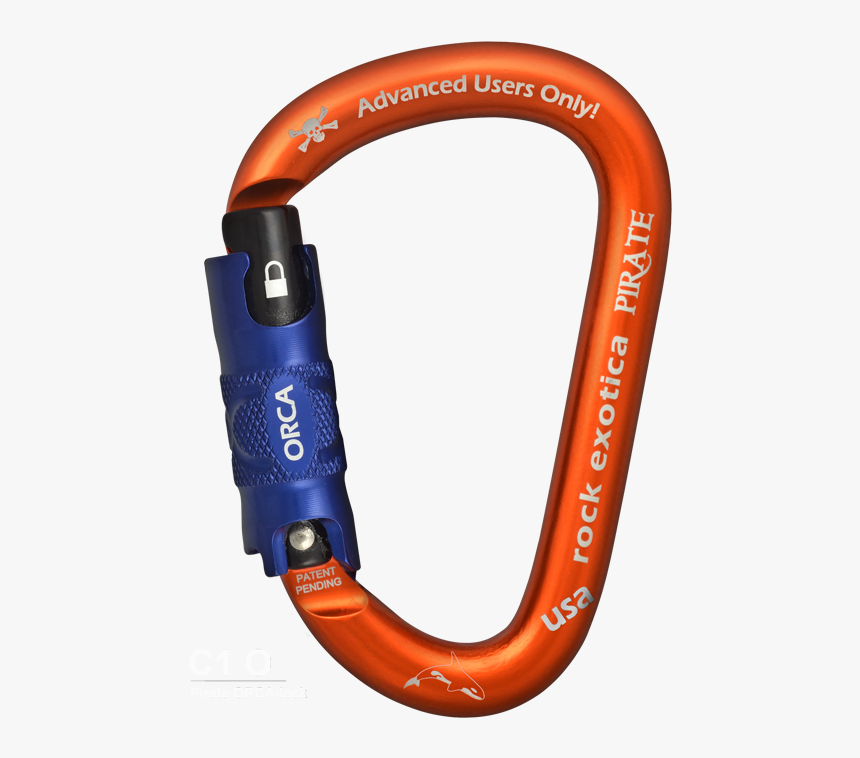 Pirate Orca-lock Carabiner - Rock Exotica Orca Carabiner, HD Png Download