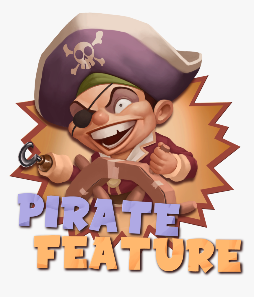 05 Character Pirate Hooksheroes Thumbnail - Cartoon, HD Png Download