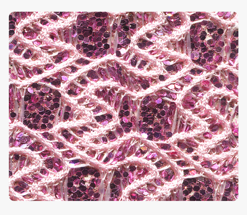 45 Light Pink Knitted Sparkle -stiletto - Motif, HD Png Download