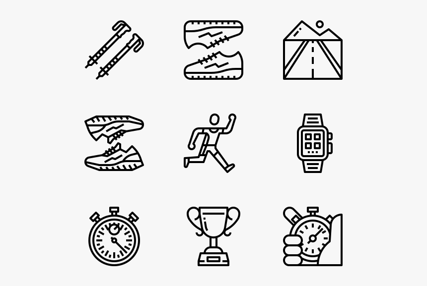 Running - Vector Food Icon Png, Transparent Png