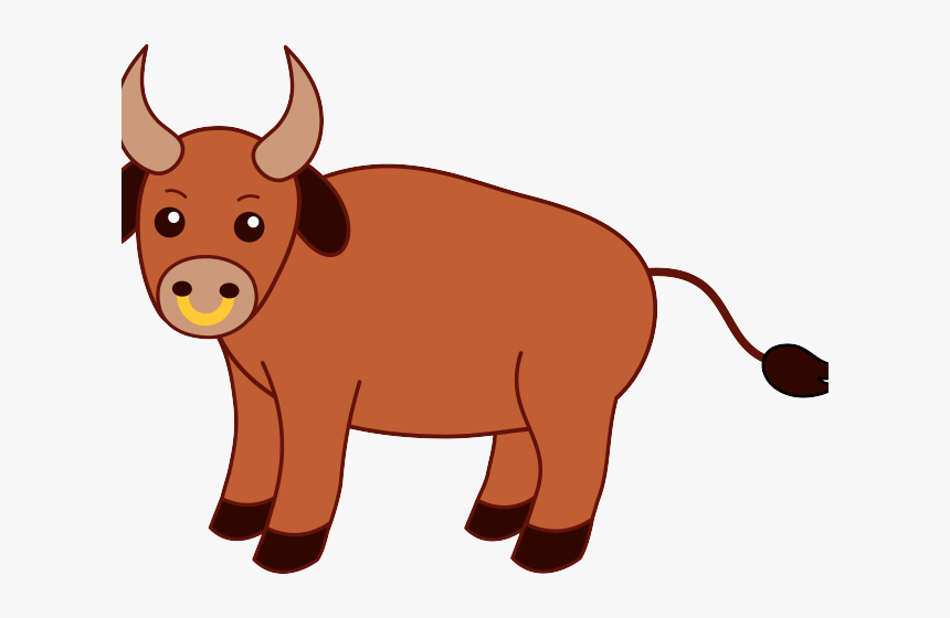 Free Bulls Clipart - Cartoon Bull Clipart Png Transparent, Png Download