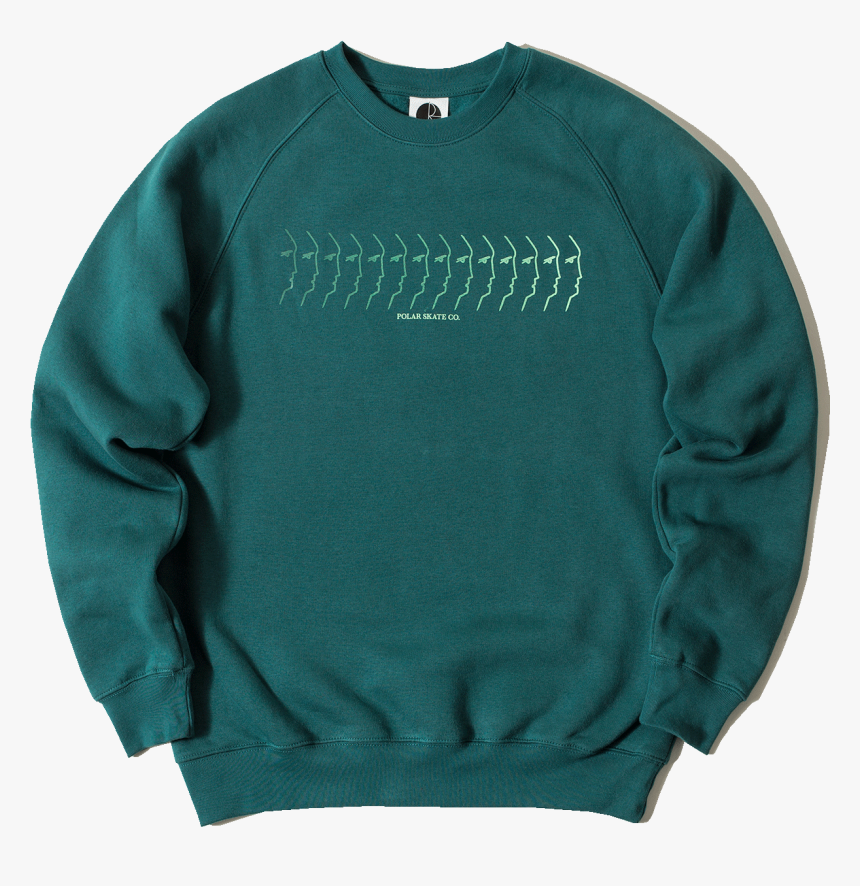 Faded Face Sweatshirt - Sweater, HD Png Download