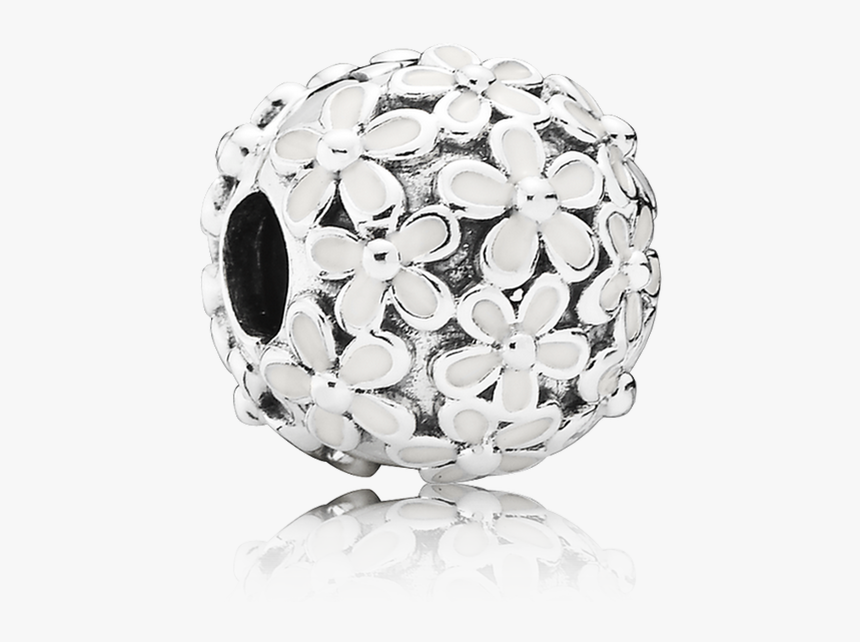 Pandora Darling Daisy Meadow Clip, White Enamel - Pandora Clips, HD Png Download