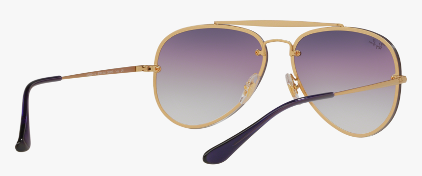 Sunglasses Ray Ban Aviator Blaze Gold Matte Rb3584n - Shadow, HD Png Download