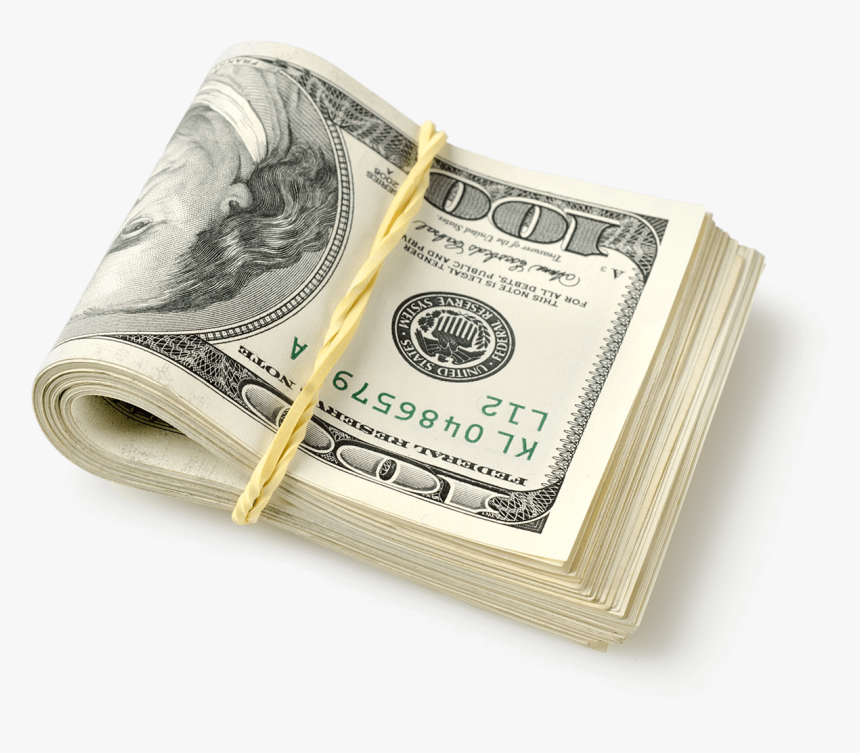 Vector Royalty Free Library Cash Clip Rubber Band - Transparent Background Dollar Png, Png Download