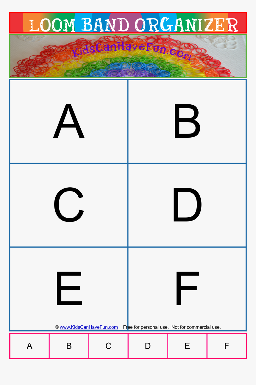 Loom Rubber Band Organizer, HD Png Download