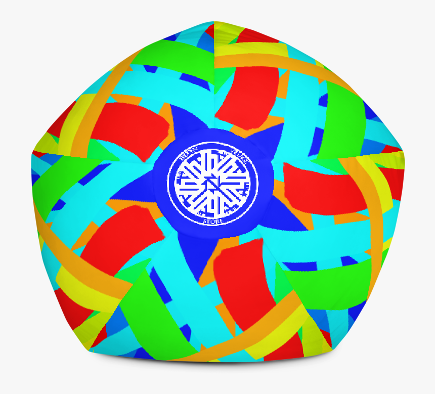 Rubber Band Bean Bag Chair Top View - Circle, HD Png Download