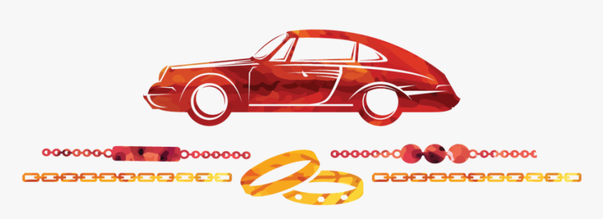 Car And Jewelry Illustration - Porsche 911 Classic, HD Png Download