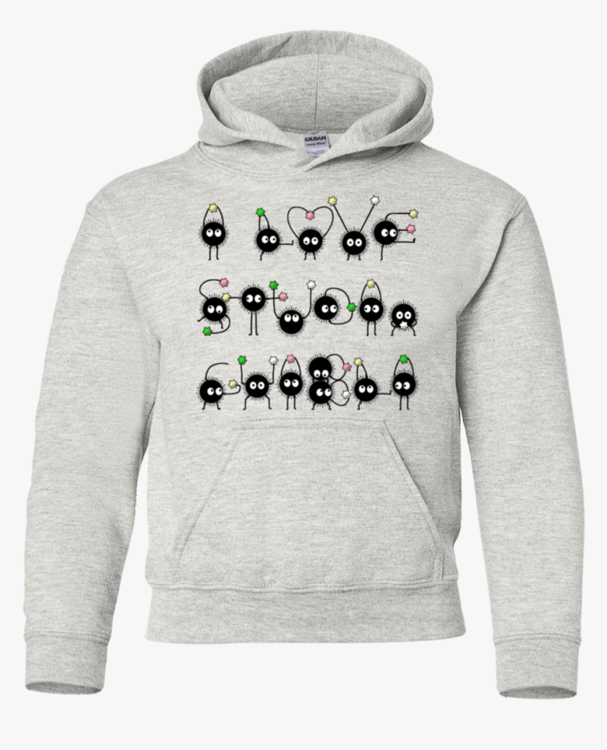 I Love Studio Ghibli Youth Hoodie - Design Studio Ghibli Shirt, HD Png Download