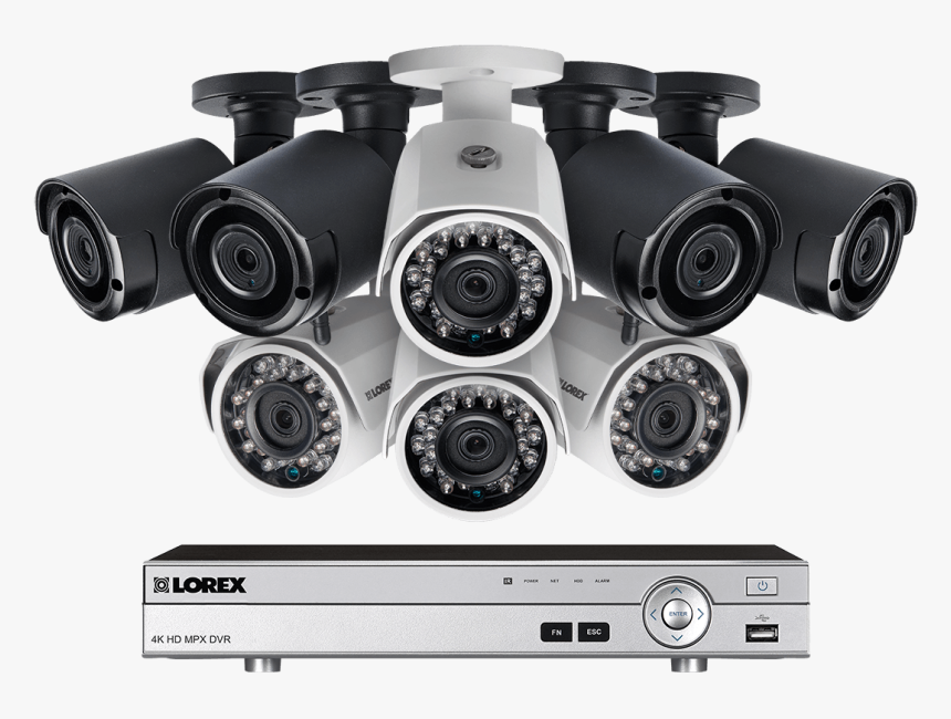 8-channel System With 4 Wireless And 4 Hd 1080p Resolution - Any Cctv System Has Three Major Basic Units Such As, HD Png Download