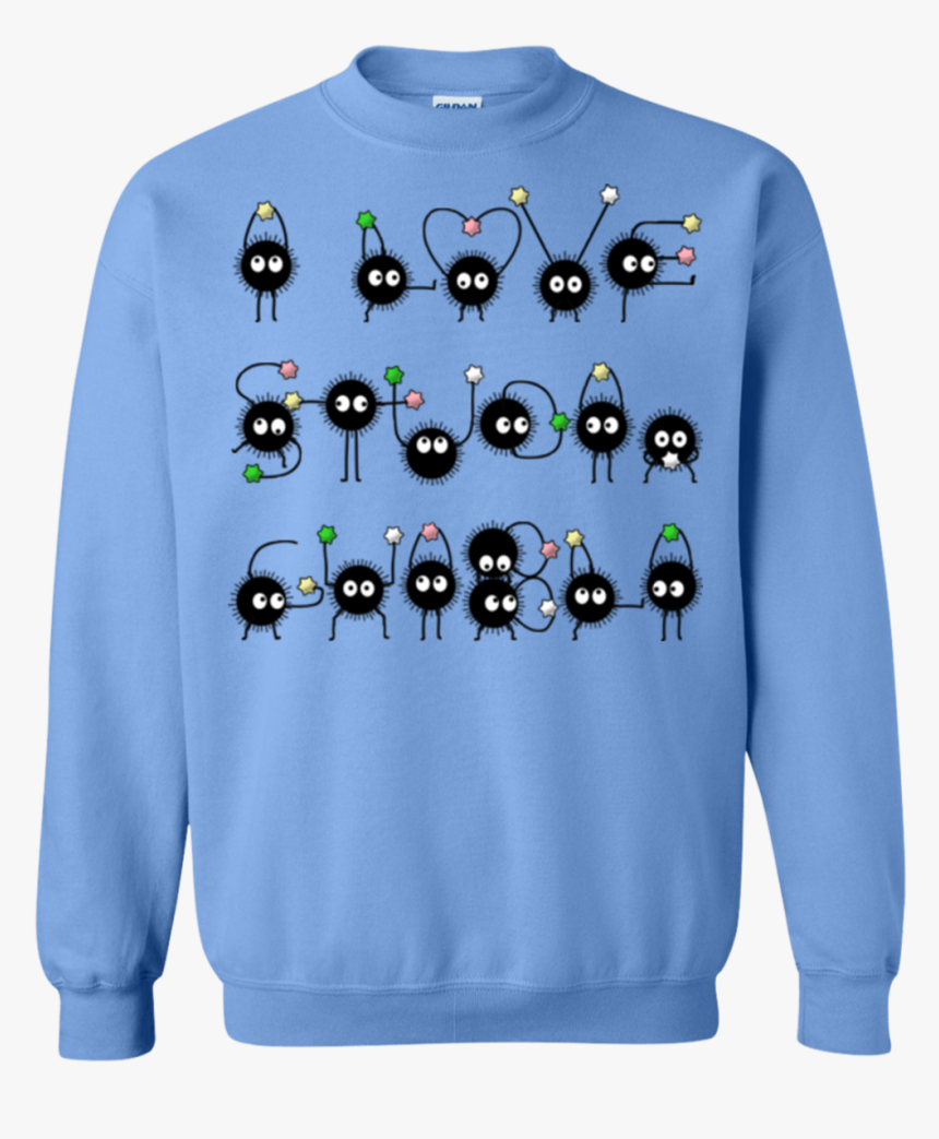 I Love Studio Ghibli Crewneck Sweatshirt - Design Studio Ghibli Shirt, HD Png Download