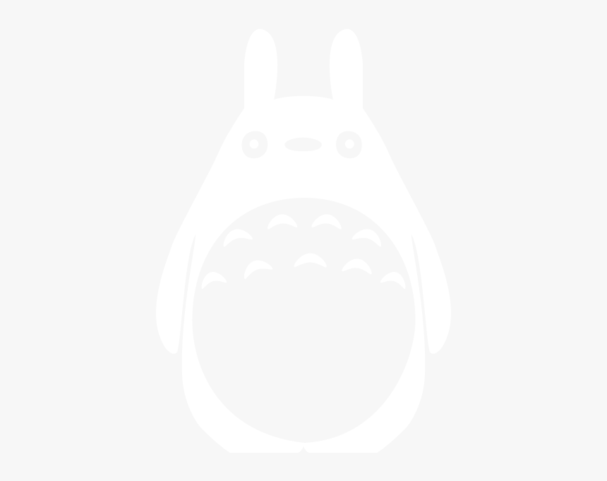 Totoro - Totoro Black And White Png, Transparent Png