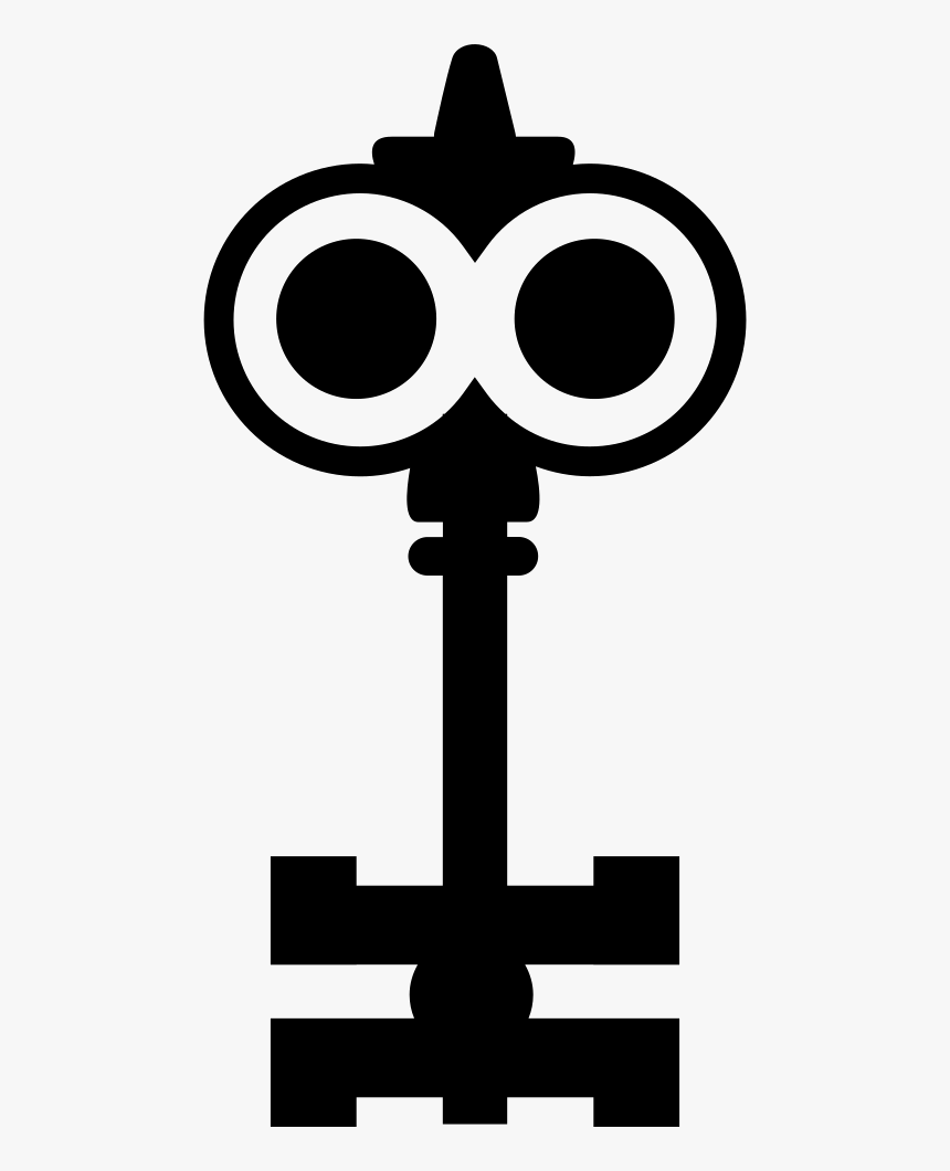 Key Design Like A Cartoons Character With Big Eyes - Icon, HD Png Download