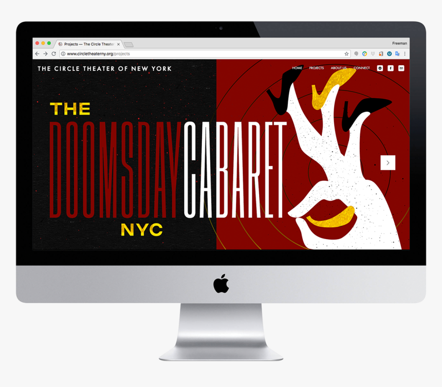 The Doomsday Cabaret - Web Design, HD Png Download
