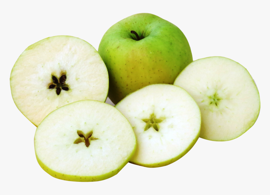 Apple With Slice Png Image - Portable Network Graphics, Transparent Png