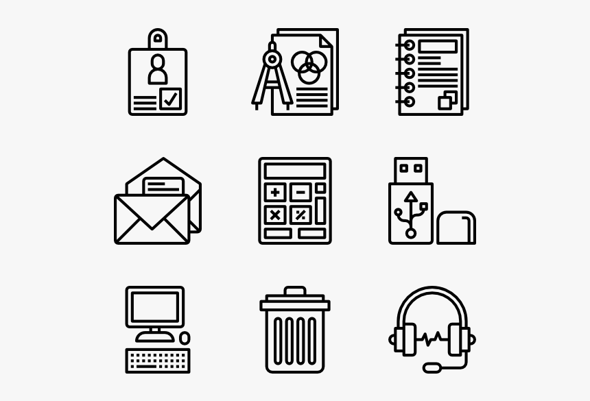 Office Stationery - Writers Icon, HD Png Download