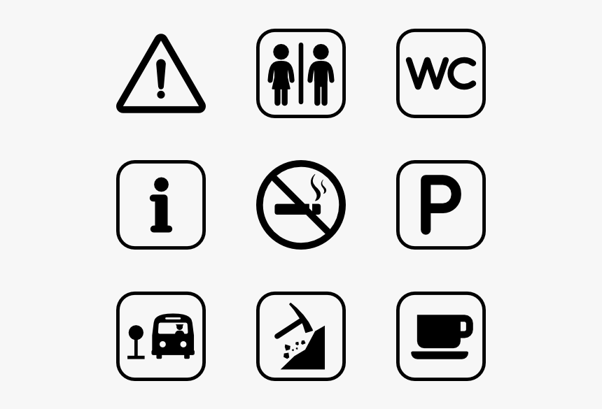 Toilet Icons Free Vector - Vector Icon Wc, HD Png Download