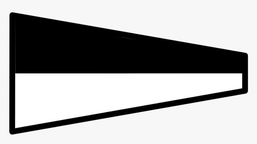 Angle,area,monochrome Photography - Maritime Signal Flag 6, HD Png Download