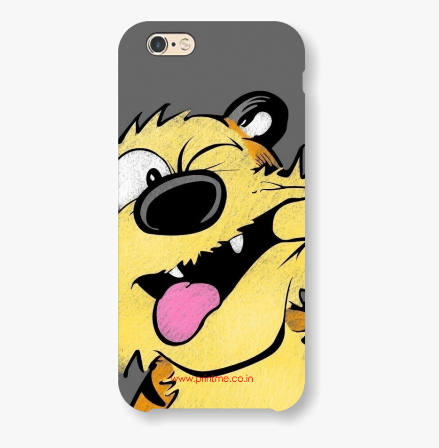 2d Cartoon Tongue Case - Calvin Et Hobbes Surprise, HD Png Download