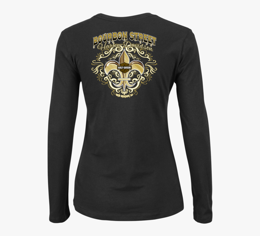 Decorative Scroll Women S Long Sleeve T Shirt 

 
 - Long-sleeved T-shirt, HD Png Download