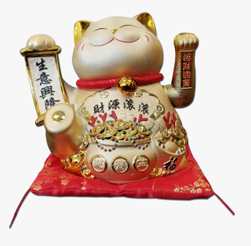 Maneki Neko Lucky Cat Decoration Fortune Cat- With - Maneki-neko, HD Png Download