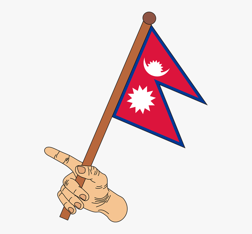Flag, Nepal, The Flag Of Nepal, Graphics - Nepal Flag Clip Art, HD Png Download