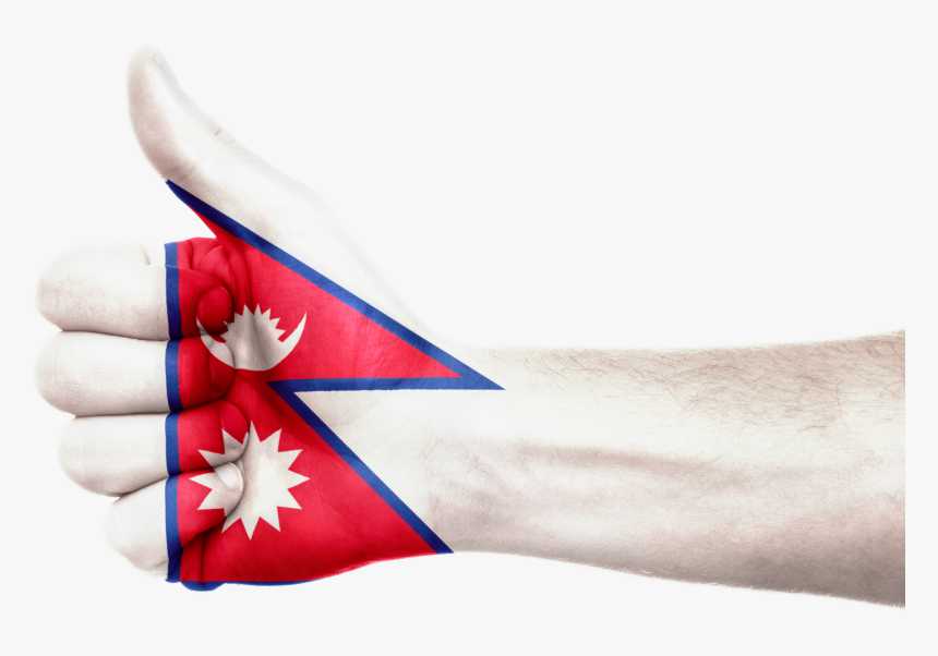 Nepal Thumbs Up Flag, HD Png Download