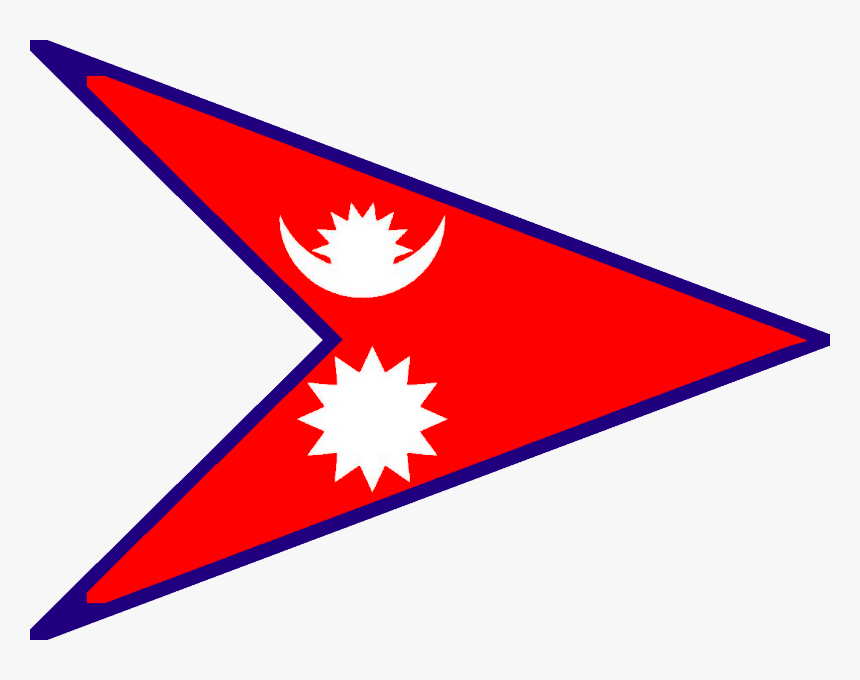 Nepal Flag And Coat Of Arms, HD Png Download