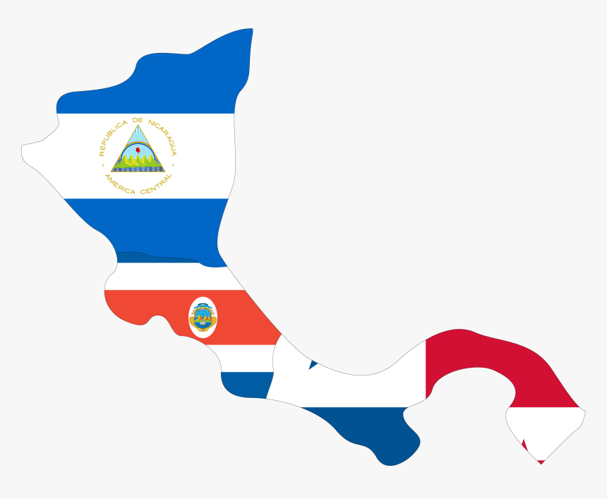 Map Of Nicaragua, Costa Rica, And Panama - Nicaragua Costa Rica Y Panama, HD Png Download