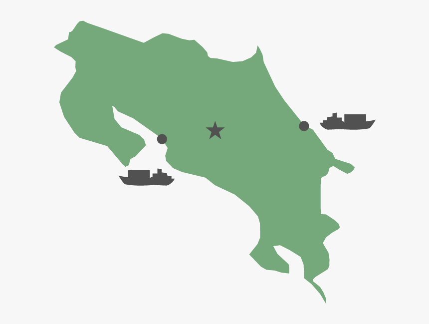 Costa Rica Black And White, HD Png Download