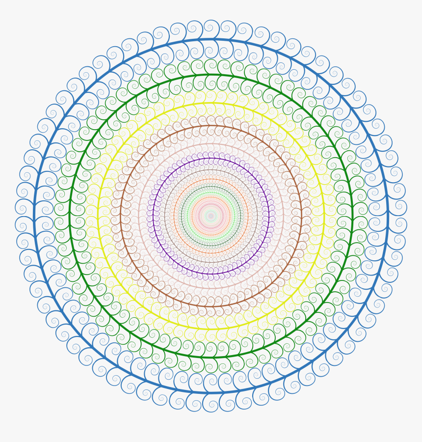 This Free Icons Png Design Of Prismatic Spiral Tree - Spiral Circle No Background, Transparent Png