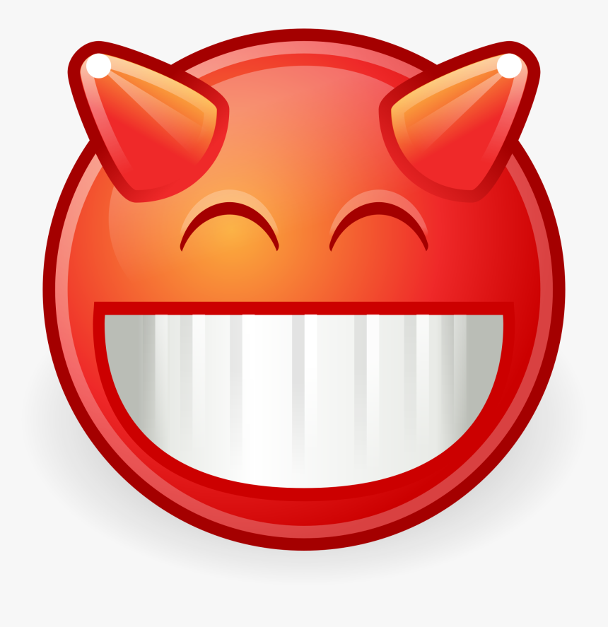 Demon Png Image - Devilish Smiley Face, Transparent Png